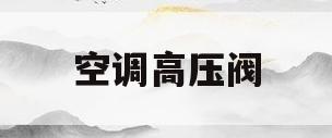 空调高压阀(空调高压阀低压阀滴水是怎么回事)