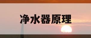 净水器原理(ro膜反渗透净水器原理)